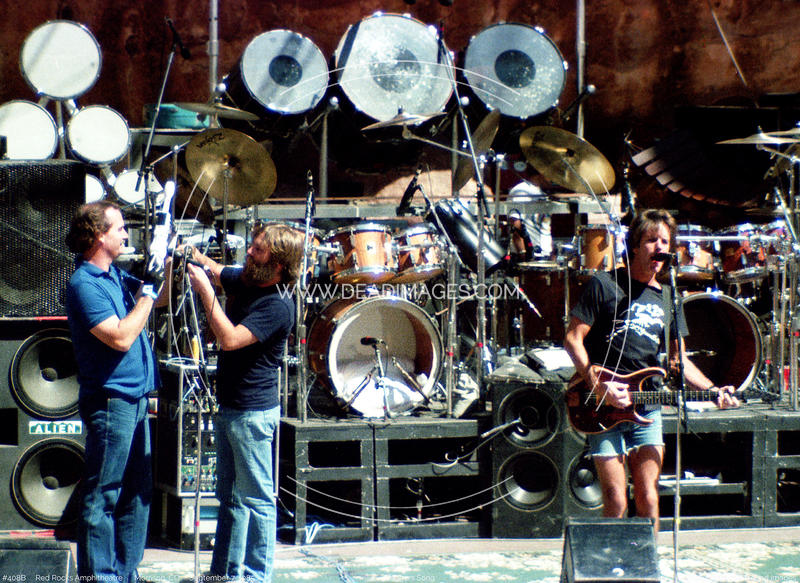 Bill Kreutzman, Brent Mydland, Bob Weir - September 7, 1985